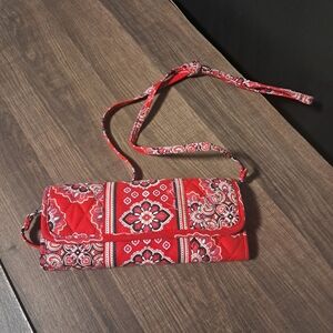 Vera Bradley Red Floral Clutch
